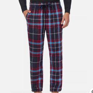 Cuddl Duds Blue Red Plaid Fleece PJ Pajama Lounge Pant NEW Size XXL